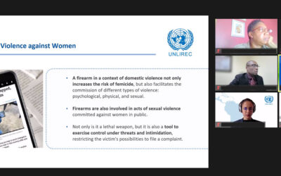 UNLIREC llevó a cabo webinario sobre la importancia del control de armas de fuego en la prevención de la violencia armada contra las mujeres en Jamaica