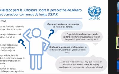 Autoridades Judiciales de Argentina participan de curso sobre la perspectiva de género en los delitos cometidos con armas de fuego