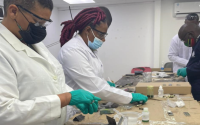 UNLIREC dicta curso de Restauración de Números de Serie para San Cristóbal y Nieves y Trinidad y Tobago
